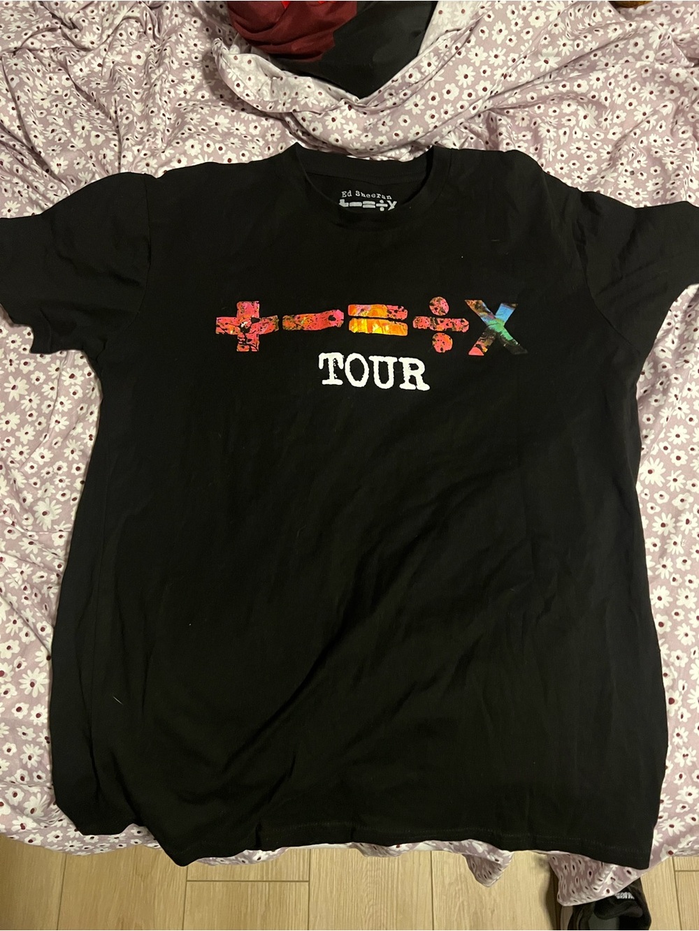 Ed Sheeran Mathematics black tour tee - Inglewood California